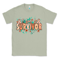 Matcha I am a survivor peach ribbon Classic Tee - NancyCooperArtShop