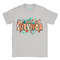 Moon Dust I am a survivor peach ribbon Classic Tee - NancyCooperArtShop