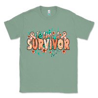 Sage I am a survivor peach ribbon Classic Tee - NancyCooperArtShop