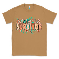 Toasted Coconut I am a survivor peach ribbon Classic Tee - NancyCooperArtShop