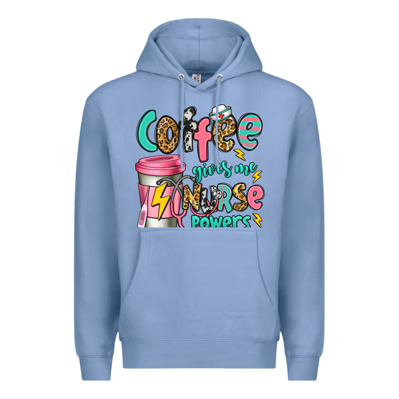 Coffee Gives Me Nurse Powers Premium Hoodie by Jasminsmagicworld | Teevron
