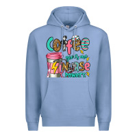 Colony Blue coffee gives me nurse powers Premium Hoodie - Jasminsmagicworld