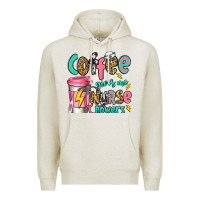 Oatmeal Heather coffee gives me nurse powers Premium Hoodie - Jasminsmagicworld