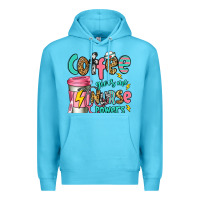 Ocean Blue coffee gives me nurse powers Premium Hoodie - Jasminsmagicworld