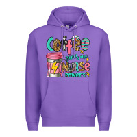 Purple coffee gives me nurse powers Premium Hoodie - Jasminsmagicworld