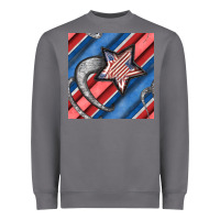 Storm stripes & stars seamless pattern Heavyweight Sweatshirt - BundleAndBundleShop