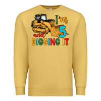 Antique Gold i'm 5 and digging it Premium Sweatshirt - Artiststas