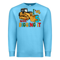 Ocean Blue i'm 5 and digging it Premium Sweatshirt - Artiststas