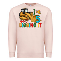 Pale Pink i'm 5 and digging it Premium Sweatshirt - Artiststas