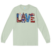 Matcha 4th Of July love gnome Long Sleeve Tee - HowdyJamesFarm