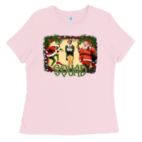 Bubblegum Pink Christmas Friends Squad Ladies Tee - Bettercallsaul