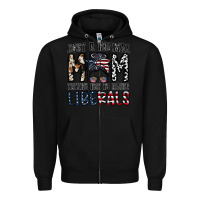 Black just a regular mom trying not to raise liberals Zipper Hoodie - CowhideDigitalArt