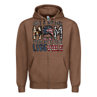 Chestnut just a regular mom trying not to raise liberals Zipper Hoodie - CowhideDigitalArt