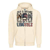 Sandshell just a regular mom trying not to raise liberals Zipper Hoodie - CowhideDigitalArt