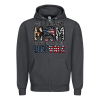 Smoke just a regular mom trying not to raise liberals Zipper Hoodie - CowhideDigitalArt