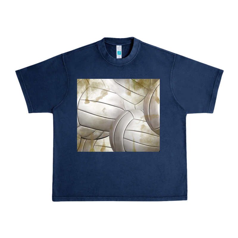 Distressed Volleyball Pattern Urban Heavy Tee by TumblerDesignByShophia | Teevron