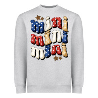 Heather Grey american mini Heavyweight Sweatshirt - BundleAndBundleShop