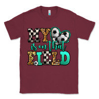 Burgundy my heart is on that field soccer Classic Tee - Jasminsmagicworld