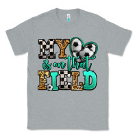 Heather Grey my heart is on that field soccer Classic Tee - Jasminsmagicworld