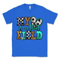 True Royal my heart is on that field soccer Classic Tee - Jasminsmagicworld