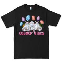 Black Easter Vibes with Bunny and Eggs Premium Tee - RanaPortraitStore