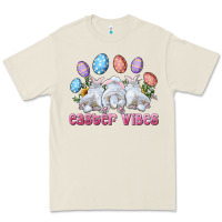 Bone Easter Vibes with Bunny and Eggs Premium Tee - RanaPortraitStore