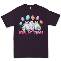 Plum Easter Vibes with Bunny and Eggs Premium Tee - RanaPortraitStore