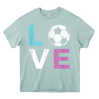 Arona Soccer Gift for Girls Women I Love Soccer Vintage Heavy Core Tee - minhPixels