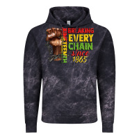 Cloud Black juneteenth breaking every chain since 1865 Vintage Hoodie - CowGirlArtShop