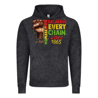 Vintage Black juneteenth breaking every chain since 1865 Vintage Hoodie - CowGirlArtShop