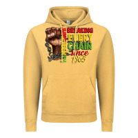 Vintage Mustard juneteenth breaking every chain since 1865 Vintage Hoodie - CowGirlArtShop