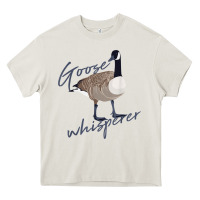Cream Canadian Goose Whisperer Shirt Funny Cute Bird Hunter Gift 2 Heavy Core Tee - minhPixels