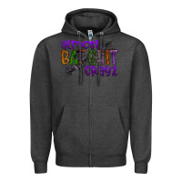 Charcoal Heather almost bat shit crayz Zipper Hoodie - SublimationCraftShop