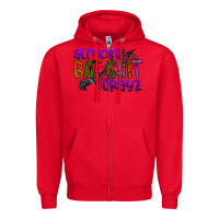 Red almost bat shit crayz Zipper Hoodie - SublimationCraftShop