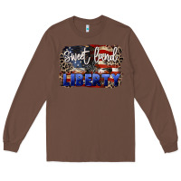 Chestnut Sweet land of liberty 4th of july Long Sleeve Tee - CowGirlArtShop