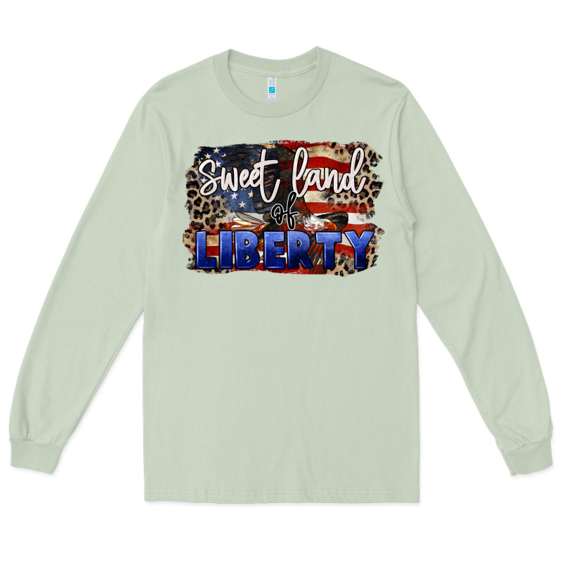 Sweet Land Of Liberty 4th Of July Long Sleeve Tee by CowGirlArtShop | Teevron