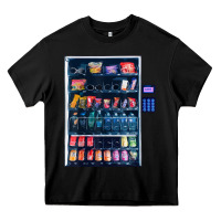 Black Funny Costumes for Halloween Vending Machine Silvester Heavy Core Tee - minhPixels
