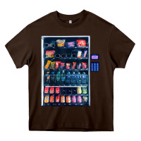 Chocolate Brown Funny Costumes for Halloween Vending Machine Silvester Heavy Core Tee - minhPixels