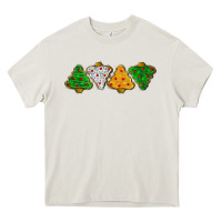 Cream christmas tree cookies Heavy Core Tee - LillyAllenDesigns