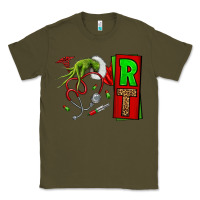 Army Green Christmas Character Nurse Classic Tee - NancyCooperArtShop