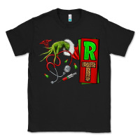 Black Christmas Character Nurse Classic Tee - NancyCooperArtShop
