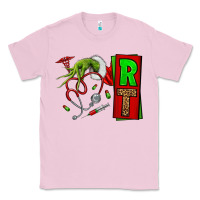 Bubblegum Pink Christmas Character Nurse Classic Tee - NancyCooperArtShop