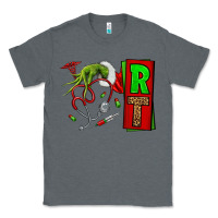 Charcoal Heather Christmas Character Nurse Classic Tee - NancyCooperArtShop