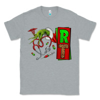 Heather Grey Christmas Character Nurse Classic Tee - NancyCooperArtShop