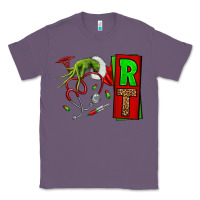 Lavender Christmas Character Nurse Classic Tee - NancyCooperArtShop