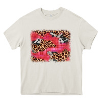 Cream valentine's day cowhide leopard background Heavy Core Tee - JahusDesignShop