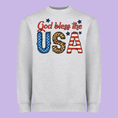 God Bless The Usa Heavyweight Sweatshirt Designed By Bundleandbundleshop