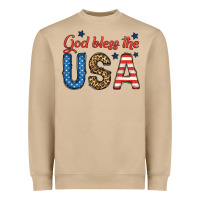 Mushroom god bless the usa Heavyweight Sweatshirt - BundleAndBundleShop