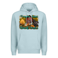 Blue Mist pumpkin kisses harvest wishes Premium Hoodie - BundleAndBundleShop