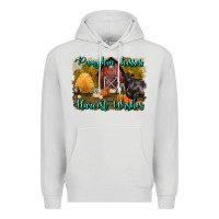 Dove Grey pumpkin kisses harvest wishes Premium Hoodie - BundleAndBundleShop